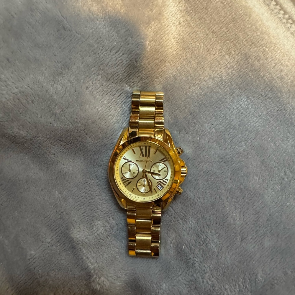 Michael Kors Gold-Tone Chronograph Bracelet Watch